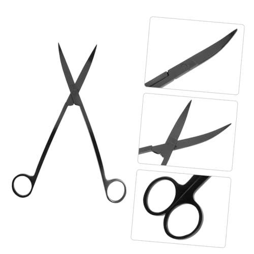 Aquarium Aquatic Plant Trimming Scissor Portable Stainless Steel Aquascaping Tool for Easy Care of Aquarium Plants Comfortable Finger Ring Design for Precise Trimming