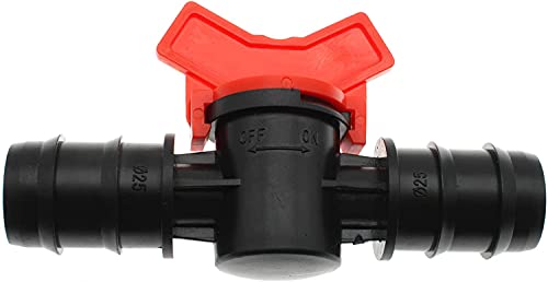 1 Inch(25mm) Barbed Ball Valve 4pcs Shut Off Switch Hose Barb Valve for Garden Drip Irrigation Aquarium Hose Tube