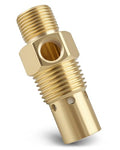 CV221513AV Air Compressor Check Valve (One-way) Fit for Campbell Hausfeld 1/2" Male NPT Tank X 3/8" Compression Tube 1/8" NPT Unloader Port