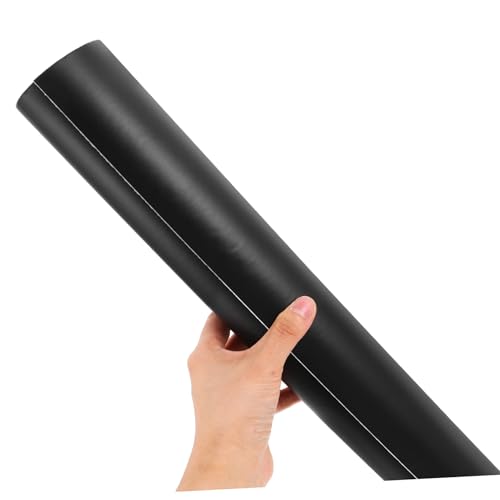 UKCOCO Fish Tank Backdrop Roll Self Adhesive Decal for Stunning Underwater Scenery Decoration Durable Fade Resistant Design for Healthy Aquatic Environments - color: Black