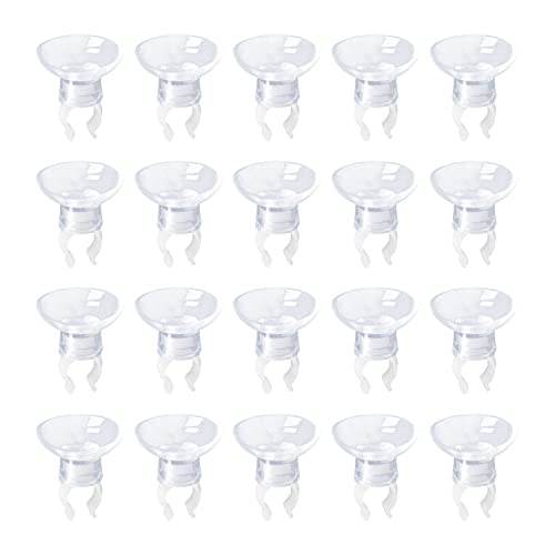 MroMax Aquarium Suction Cup Clips Airline Tubing Hose Heater Clips Clamps Holder for Fish Tank Clear 7mm to 11mm 20Pcs - size: 20pcs 7mm to 11mm