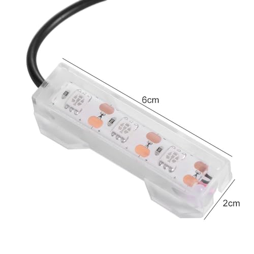 Generic LED USB Small Aquarium Light Aquatic Plant Light Underwater Light Fish Tank Desktop Mini Decoration Soft LED Lamp with USB Connector(Blue Light), AM17CD0AK8UUS - size: Blue Light