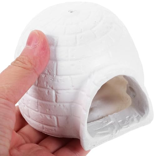 Igloo Aquarium Decorations Mini Igloo Figurine Simulated Ice House Model Fish Tank Hideout House Breeding Cave Betta Fish Hideout Fish Tank Ornaments