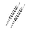 2PC Shrimp Deveiner Tool Stainless Steel Shrimp Deveining Tool Efficient Shrimp Peeler and Deveiner Tool Portable Shrimp Cleaner Shrimp Knife for Easy Shrimp Deveining Shrimp Cleaning Tool