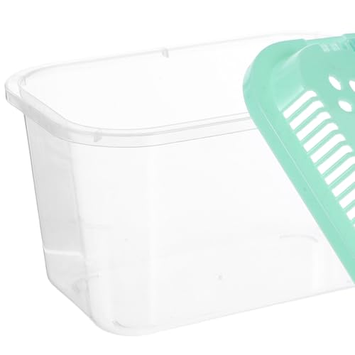 5pcs Pet Fish Travelling Container, Portable Beach Fish Tank for Transporting & Viewing, Transfer Bucket for Kids’ Science Education, Moving & Outdoor Activities 5.3x3.4x2.8in - color: Light Green