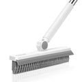 SetSail Grout Cleaner Brush with Long Handle, V-Shaped Floor Scrub Brush Swivel Grout Brush Stiff Bristle Floor Grout Scrubber for Bathroom, Tile Line, Crevice, Kitchen, Wall, Deck, Garage, White Grey - color: Grey White