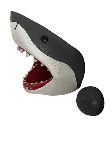 Aquarium Decor Magnetic Great White Shark Ornament – Wall-Mounted Fish Tank Accessory