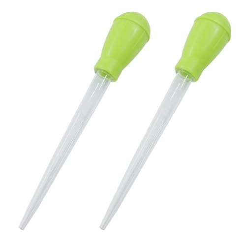 Murtenze 2 Pack Manual Fish Tank Water Changer Aquarium Dropper, Green Clean Pipette Dropper Waste Remover, Mini Gravel Cleaning Straw for Aquarium Cleaning/Aquarium Owners - color: Green