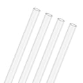 M METERXITY 4-Pack Clear Rigid Acrylic Pipe, 3mm[0.12"] ID x 5mm[0.2"] OD Plastic Round Tube for Water Cooling System/Lamps/Fountains/Aquariums/Display Stand, Acrylic Tubing [305mm/12IN] - size: 3mm ID x 5mm OD