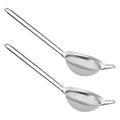 TOYANDONA 2pcs Stainless Steel Reptile Sand Substrate Scoop with Fine Mesh Sifter for Terrarium Bedding Cleaning and Sand Filtering