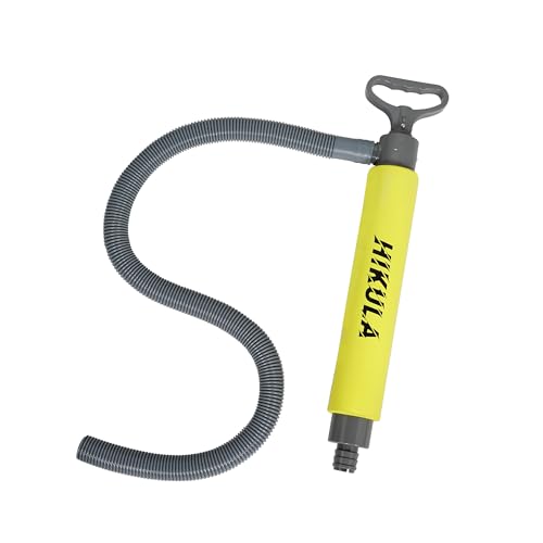 Manual Bilge Pump for Boats Kayak Canoe - Portable Siphon Pump, Kayak Bailer with Reversible Hose,Yellow,19Inch - color: Yellow, size: Large