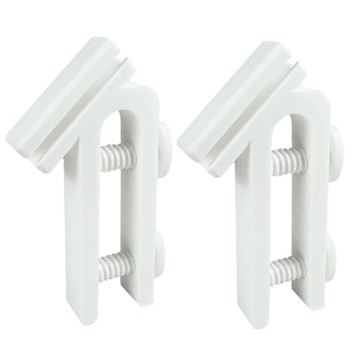 2-Piece Adjustable Fish Tank Hose Clip - Water Pipe Clamp for Aquarium, Bucket, and Garden Irrigation - Adjustable Support with Guide Stand