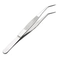 uxcell 6.9-Inch Stainless Steel Tweezers with Curved Pointed Serrated Tip Daily Garden Tool - size: 6.9-Inch