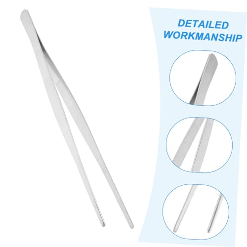BESPORTBLE Stainless Steel Straight Tweezers for Aquarium Planting Durable and Flexible Precision Tool for Easy Water Plant Positioning