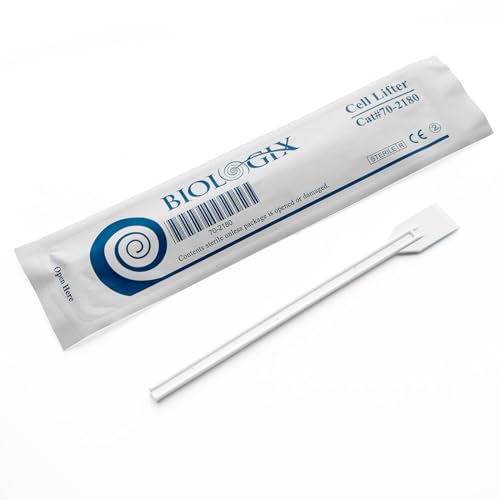 Biologix Cell Lifters, 18cm Cell Lifter Blade Handle Length, Polyethylene, Sterile, Individually Wrapped, Case of 100 - size: Cell Lifters