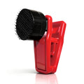 Magnetic Seaweed Feeder Clip, N52 Strong Magnet – Rust-Proof ABS, Wavy Bite Grip for Nori, Replaces Suction Cups, Saltwater Freshwater Tank Accessories up to 0.6" Glass (Red) - color: red