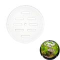 OLYCRAFT Acrylic Aquarium Anti-Jumping Lid Cover 7.1 Inch Clear Aquarium Protection Lids Round Acrylic Plate Fish Tank Covers with Hole Aquariums Cover Lid to Prevent Fishes for Turtles Shrimps Fish - size: 7.1 Inch
