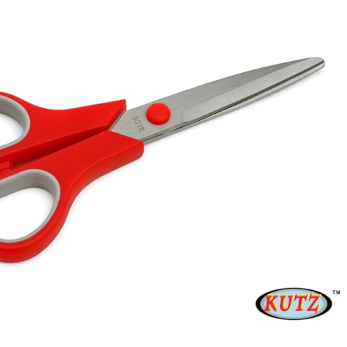 KUTZ 8.5" Comfort-Handle Office Scissors | Large Finger Holes | Extra Sharp Stainless Steel Blades - size: 8.5"
