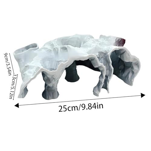 Aquarium Underground Tunnel Cave, Cave Fish Tank Decor, Fish Tank Decor Decoration, Breeding Shelter Decoration - size: Large