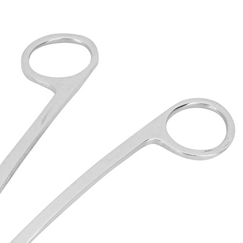 Semme Stainless Steel Plant Scissors for Aquarium Fish Ergonomic and Effortless Trimming Tool (Bend shears) - size: Bend shears