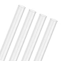 M METERXITY 4-Pack Clear Rigid Acrylic Pipe, 10mm[0.39"] ID x 12mm[0.47"] OD Plastic Round Tube for Water Cooling System/Lamps/Fountains/Aquariums/Display Stand, Acrylic Tubing [305mm/12IN] - size: 10mm ID x 12mm OD