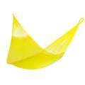 Handwoven Hammock by Yellow Leaf Hammocks - Family Size, Fits 2+ PPL, 550lb max - Weathersafe, Super Strong, Easy to Hang, Ultra Soft, Artisan Made - Color: Yellow - color: Bondi- Yellow, size: Fits 1-2+ People (550 lb. Capacity)