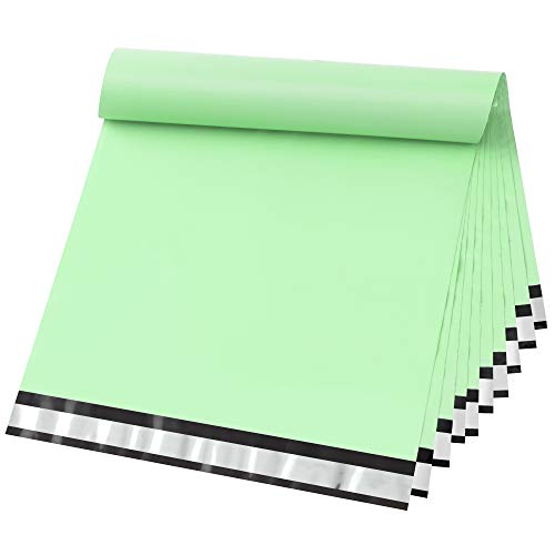 Famagic Poly Mailers 12x15.5 Inches 200 Pcs Mint Green Packaging Shipping Bags Mailing Envelopes Bag Self-Seal Waterproof and Tear-Proof Poly Mailers Bags for Small Business Clothing Boutique - color: Mint Green, size: 12x15.5