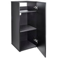 HelloReef 15 Gallon Aquarium Stand – Modern Design, Sturdy Build, Water Resistant Premium Finish, Storage Shelfs Included for Freshwater and Saltwater Tanks (Black) - color: Black