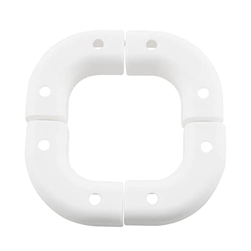 HJGarden 6pcs Water Pipe Flow Bend Clip 90 Degree Fixing Clamp Tube Elbow Corner Holder for 1/4" / 3/8" RO Tubing-White