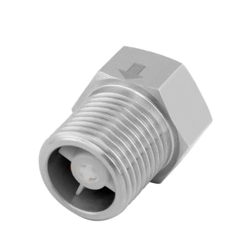 Hooshing Stainless Steel Check Valve 1/2" Female to 1/2" Male Thread Non Return One Way Water Backflow Preventer - size: 1/2" Female to 1/2" Male