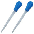 Murtenze 2 Pack Manual Fish Tank Water Changer Aquarium Dropper, Blue Clean Pipette Dropper Waste Remover, Mini Gravel Cleaning Straw for Aquarium Cleaning/Aquarium Owners - color: Blue