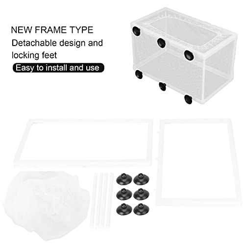 Fish Breeding Aquarium Box, Multifunctional Fish Breeder Box for Small Fish, Size L - size: Large