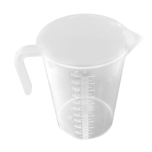 Mikinona Small Measuring Cup for Fish Food White Accurate Measurement Fish Tank Feeder Easy to Read