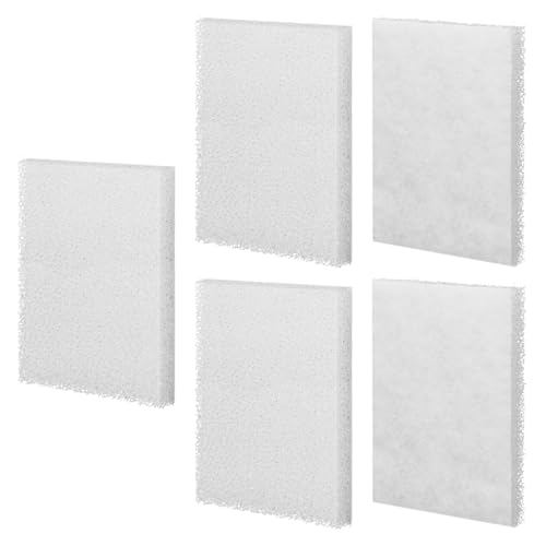 Magluv C2 Poly Foam Pad Fit for Fluval C2 Power Filter White Filter Foam Aquarium Filter Pad Media Replacement, 14008, 5-Pack (C2) - color: C2
