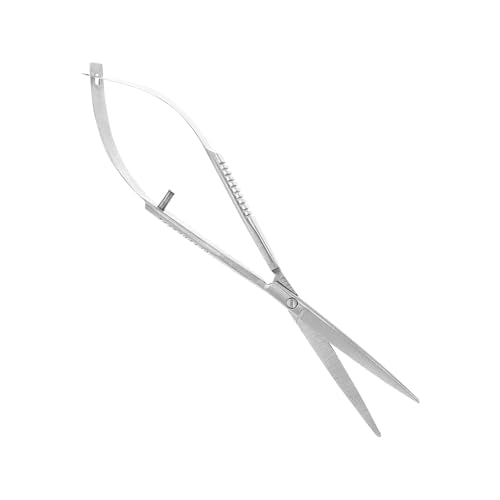 HANABASS Portable Aquarium Spring Scissors Stainless Steel Clipper for Aquascaping Precision Cutting of Delicate Plants Tool for Aquarium Care