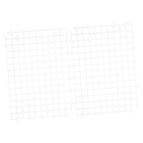 Mikikit 2pcs Tank Divider Plate for Enhanced Water Permeability Smooth and for Aquarium Gravel Filtration and Fish Breeding - color: White