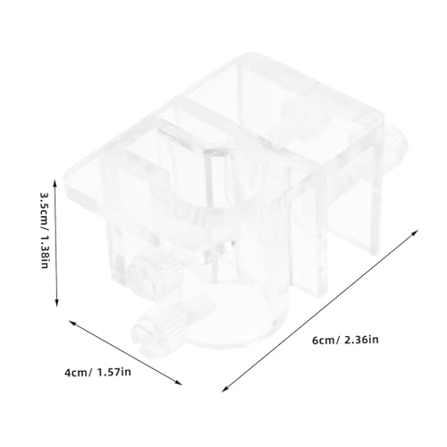 Milisten Adjustable Acrylic Aquarium Hose Holder Removable Water Tube Clamp for Fish Tank Tools Quick Installation Minimalist Design Versatile Dosing Pump Accessory