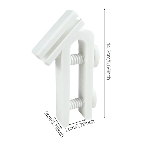 2-Piece Adjustable Fish Tank Hose Clip - Water Pipe Clamp for Aquarium, Bucket, and Garden Irrigation - Adjustable Support with Guide Stand