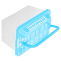 Mikikit Portable Transparent Turtle Tank Small Reptile Habitat Feeding Box with Hollowed Lid for Goldfish and Tortoises Easy to pet Carrier for Fish and Reptiles