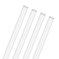 M METERXITY 4-Pack Clear Rigid Acrylic Pipe, 2mm[0.08"] ID x 4mm[0.16"] OD Plastic Round Tube for Water Cooling System/Lamps/Fountains/Aquariums/Display Stand, Acrylic Tubing [305mm/12IN] - size: 2mm ID x 4mm OD