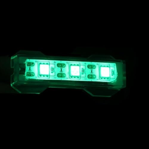 LED USB Small Aquarium Light Aquatic Plant Light Underwater Light Fish Tank Desktop Mini Decoration Soft LED Lamp with USB Connector(Green Light) - size: Green Light