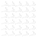 30Pcs 4mm Transparent PVC Air Tubing Splitter Kit - L Shape 3 Way 4 Way Connector for Aquarium Air Pump Accessories(L Shape Adapter) - style: L Shape Adapter