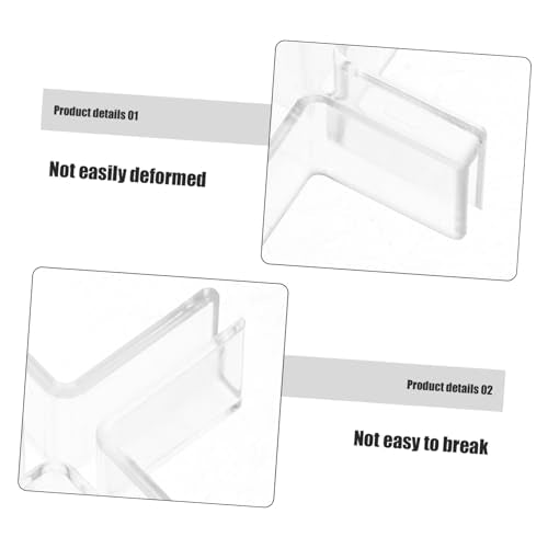 10pcs Multi-functional Transparent Plastic Glass Clamps for Display Cabinets Fish Tanks and Shelves Easy Installation Versatile Design for Various Aquarium