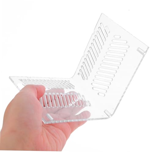 UPKOCH Aquarium Sand Guard Isolation Box for Fish Tank Acrylic Grid Plate Pump Guards Wire Management