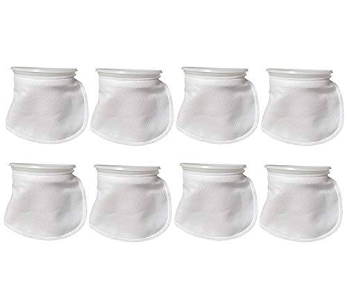 Sock Filters - 100 Micron - Aquarium Felt Filter Bags - Custom Made in USA (7 Inch Ring by 8 Inch Long 8 Pack) - color: 8 Pack, size: 7 Inch Ring by 8 Inch Long