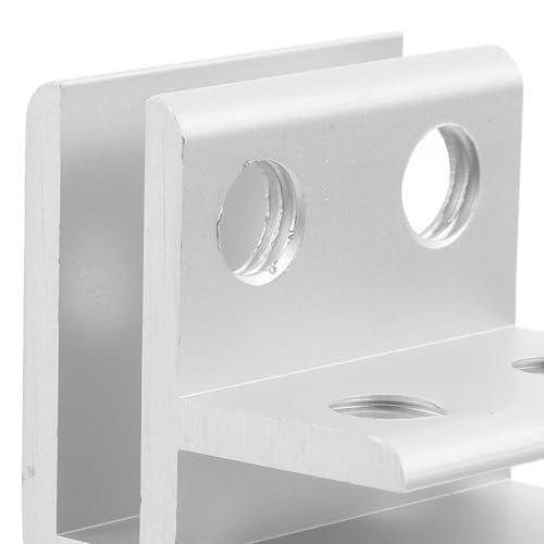 Artibetter Heavy Duty Glass Clamp 90 Degree Aluminium Alloy Bracket for 5-8mm Glass Shelf Mounting, Mirror Clips for Frameless Mirror Wall Hanging, Aquarium Tank Lid Support
