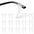 SMARTTOP 20 Pairs Anti-Slip Eyeglass Ear Grips Hook, Comfortable Silicone Elastic Eyeglasses Temple Tips Sleeve Retainer, Prevent Eyewear Sunglasses Spectacles Glasses Slipping (Clear) - color: Clear