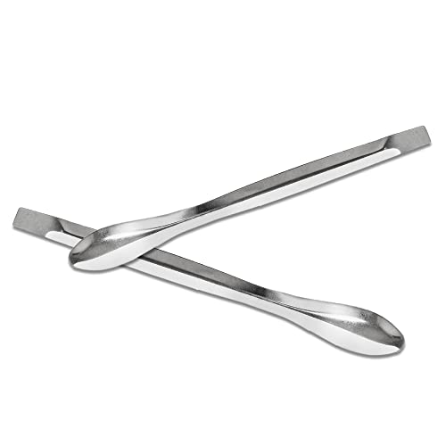 Piutouyar 15 Pcs 3 in 1 Lab Spoon Micro Lab Spatula Stainless Steel Lab Scoop for Reagent Sampling, Mixing, Measuring 105/125/140mm for a Set - size: 3 in 1 Lab Spoon