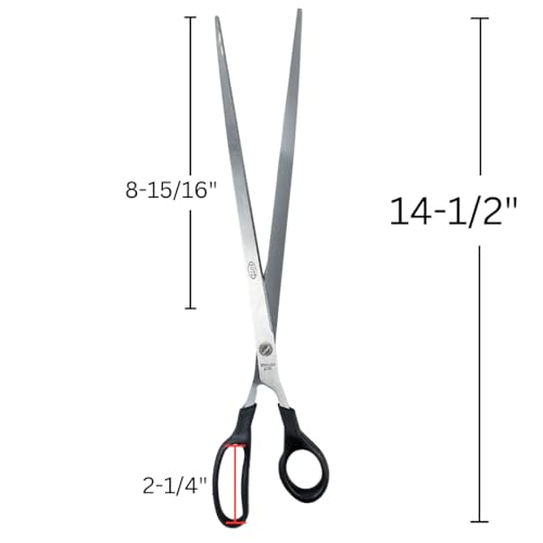 KUTZ 14" (35.6 cm) Extra Long Nose Scissors | Stainless Steel Blades | Great For Cutting Wrapping Paper, Construction Paper, and Trimming Plants | Because Scissor Size Matters - size: 14"