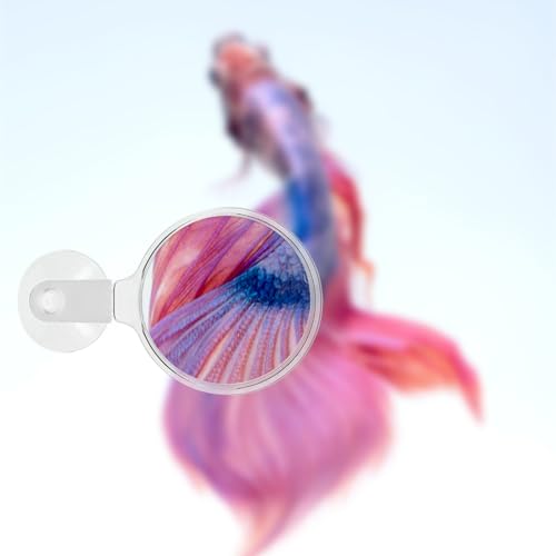 Sosoport Aquarium Magnifier Fish Tank Suction Magnifying Glass 2X Magnification Coral Viewing Glasses